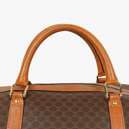 Celine Vintage Macadam Triomphe Reisetasche in Braun