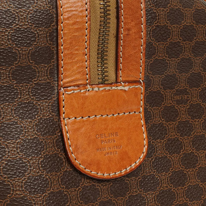 Celine Vintage Macadam Triomphe Reisetasche in Braun