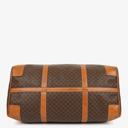 Celine Vintage Macadam Triomphe Reisetasche in Braun