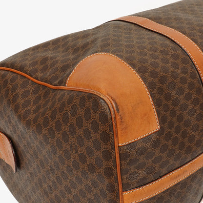 Celine Vintage Macadam Triomphe Reisetasche in Braun