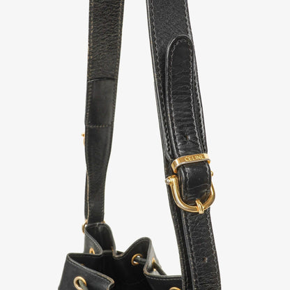 Celine Vintage Macadam Triomphe Kordelzug Bucket Bag