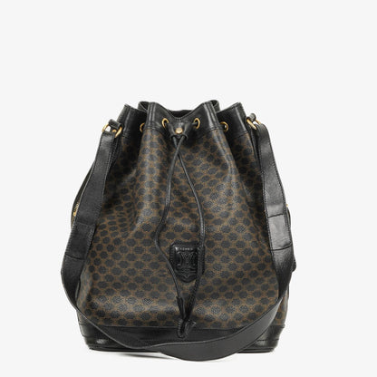 Celine Vintage Macadam Triomphe Kordelzug Bucket Bag