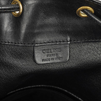 Celine Vintage Macadam Triomphe Kordelzug Bucket Bag