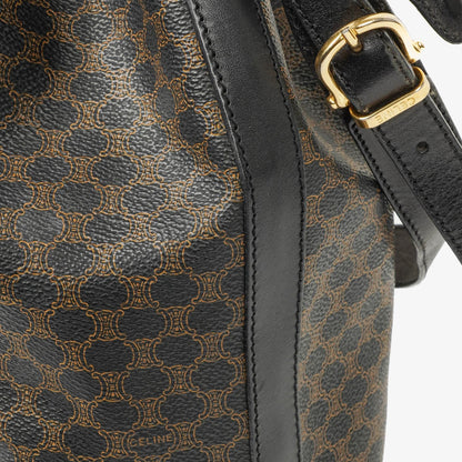 Celine Vintage Macadam Triomphe Kordelzug Bucket Bag