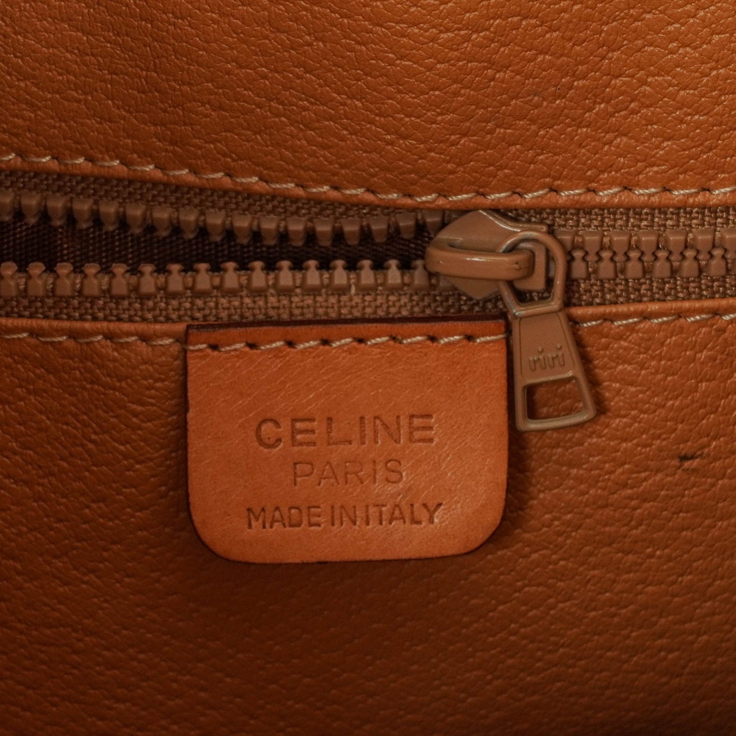 Celine Vintage Macadam Triomphe Bucket Bag mit Kordelzug