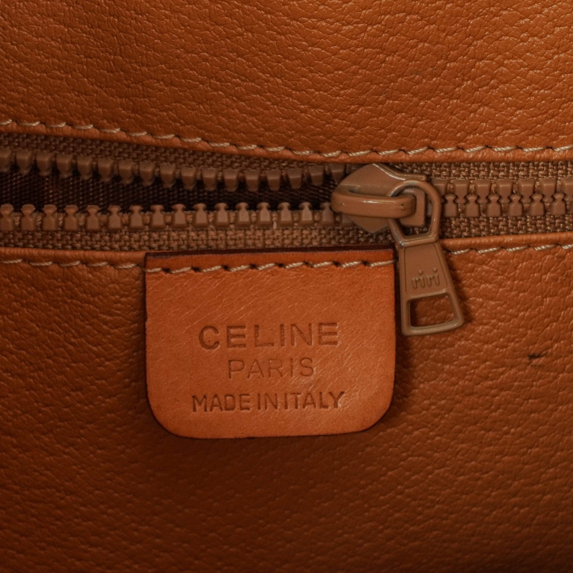 Celine Vintage Macadam Triomphe Bucket Bag mit Kordelzug
