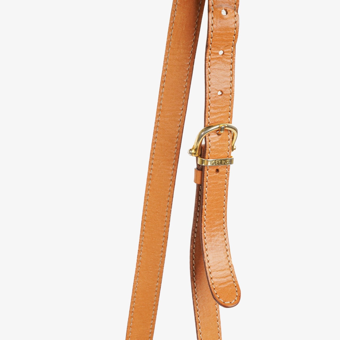 Celine Vintage Macadam Triomphe Bucket Bag mit Kordelzug