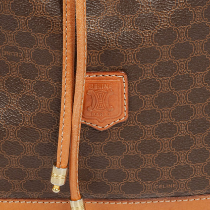 Celine Vintage Macadam Triomphe Bucket Bag mit Kordelzug