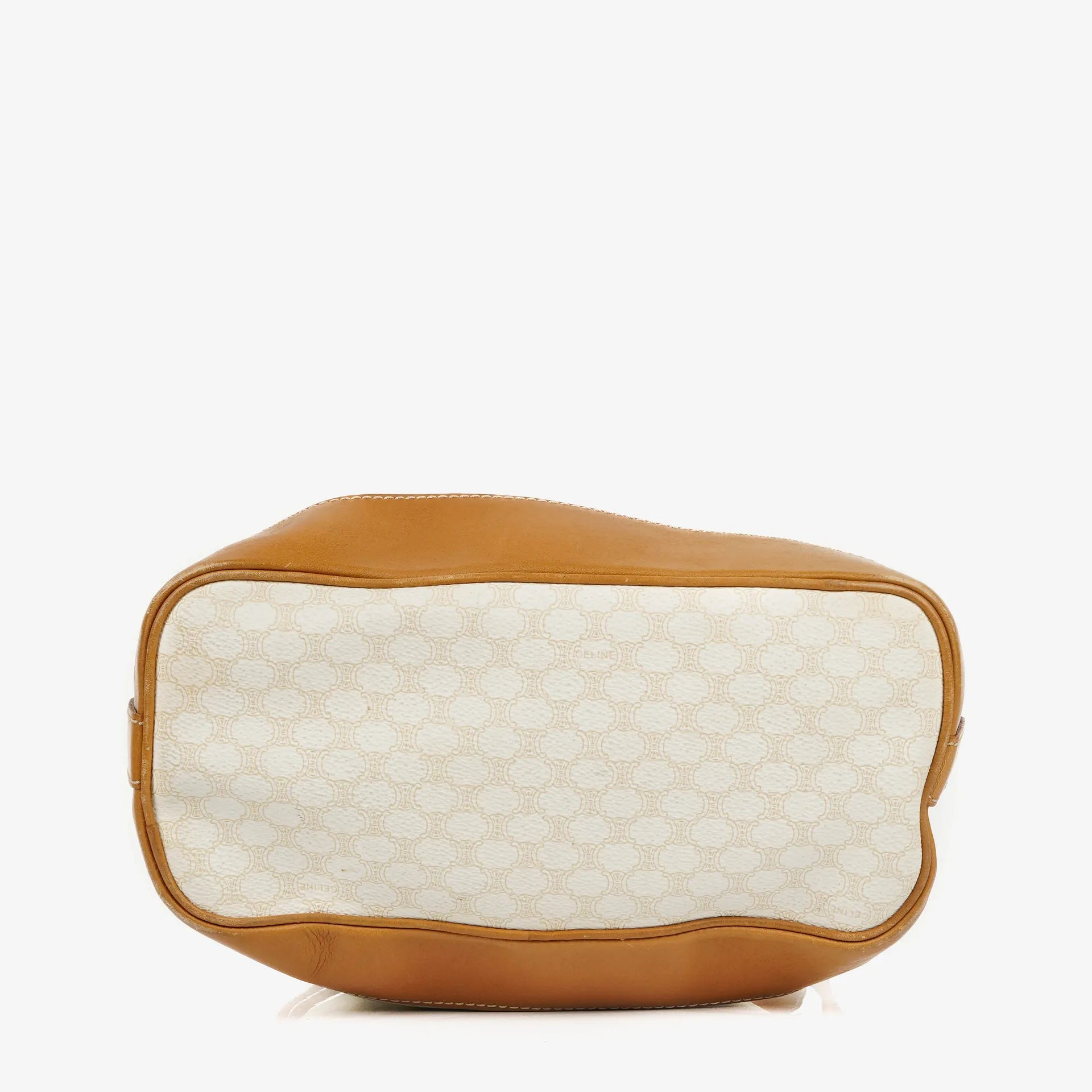 Celine Vintage Macadam Triomphe Bucket Bag mit Kordelzug