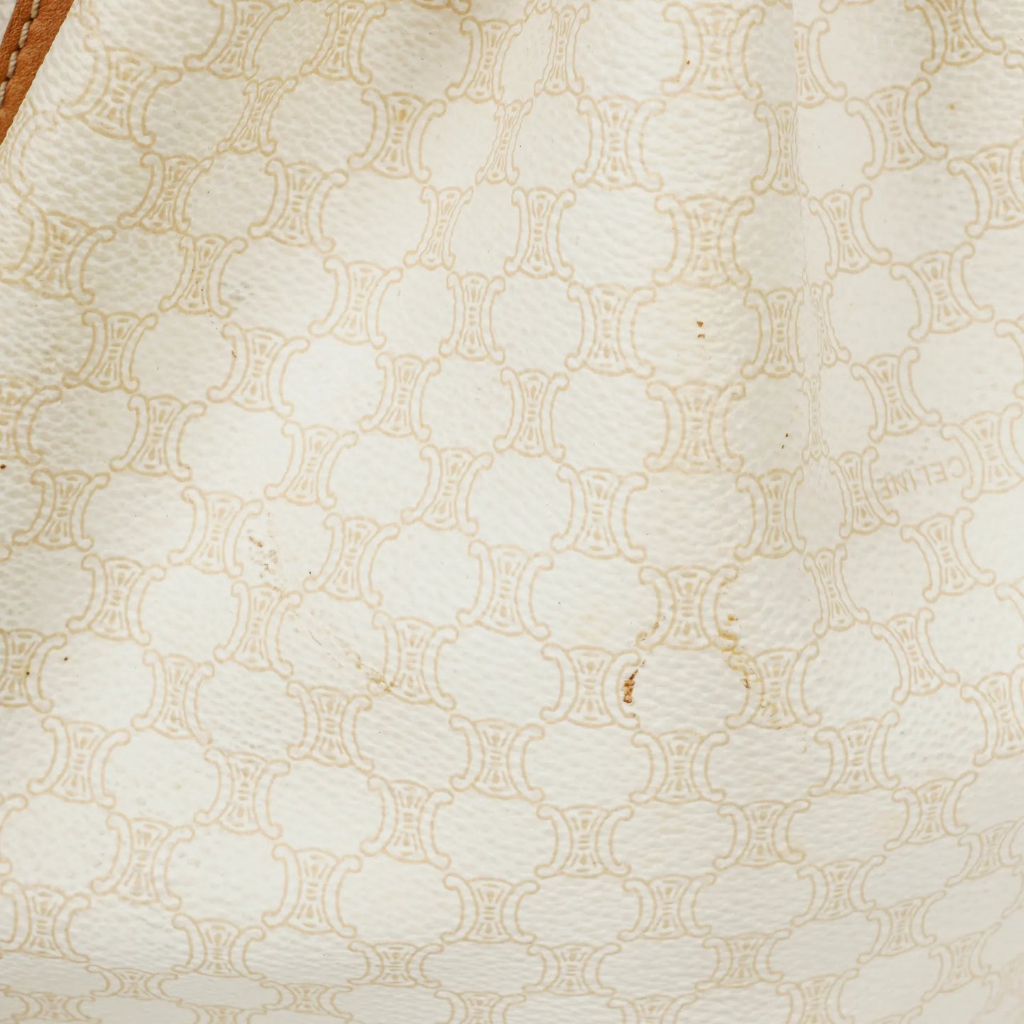 Celine Vintage Macadam Triomphe Bucket Bag mit Kordelzug