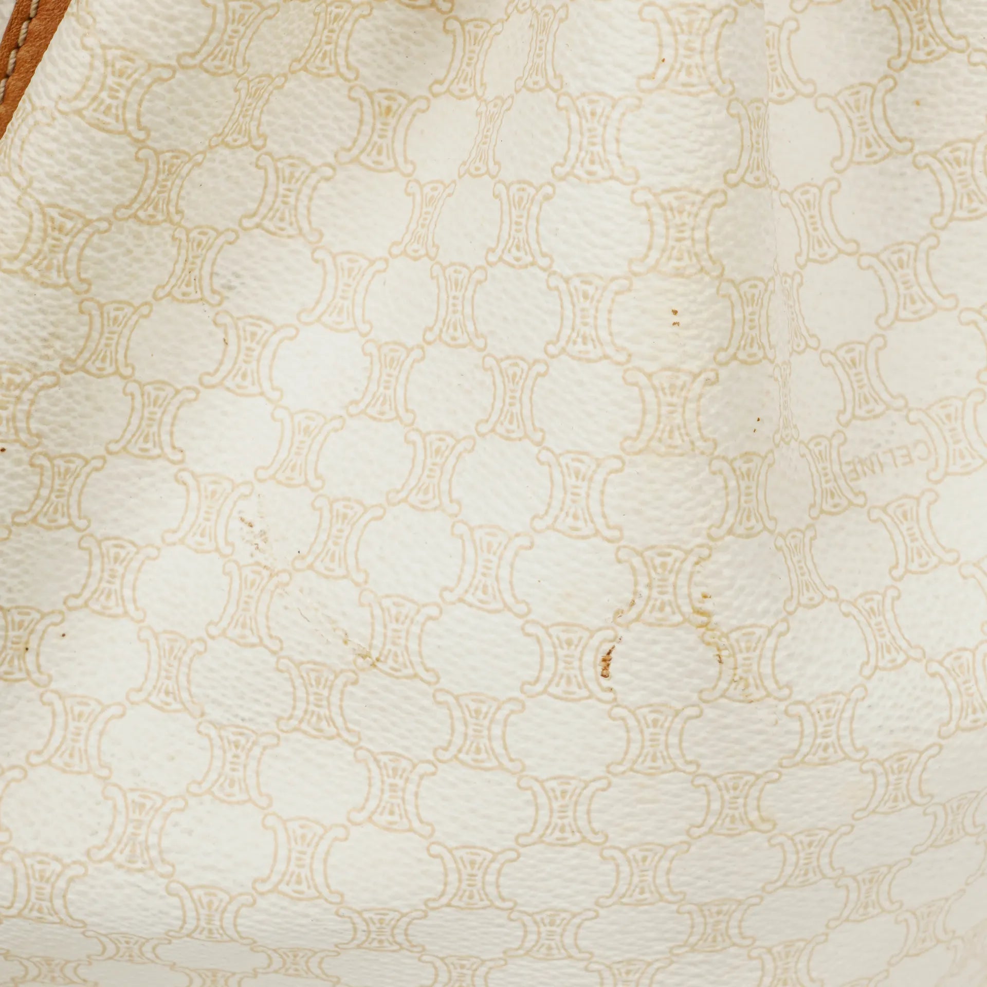 Celine Vintage Macadam Triomphe Bucket Bag mit Kordelzug