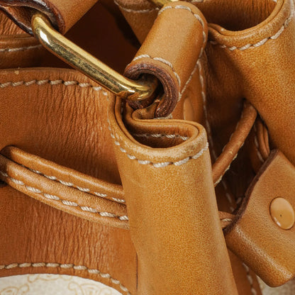 Celine Vintage Macadam Triomphe Bucket Bag mit Kordelzug