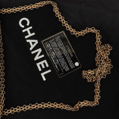 Chanel 2.55 Reissue 227 Flap Bag aus beigem gestepptem Kaviarleder mit goldfarbenen Beschlägen