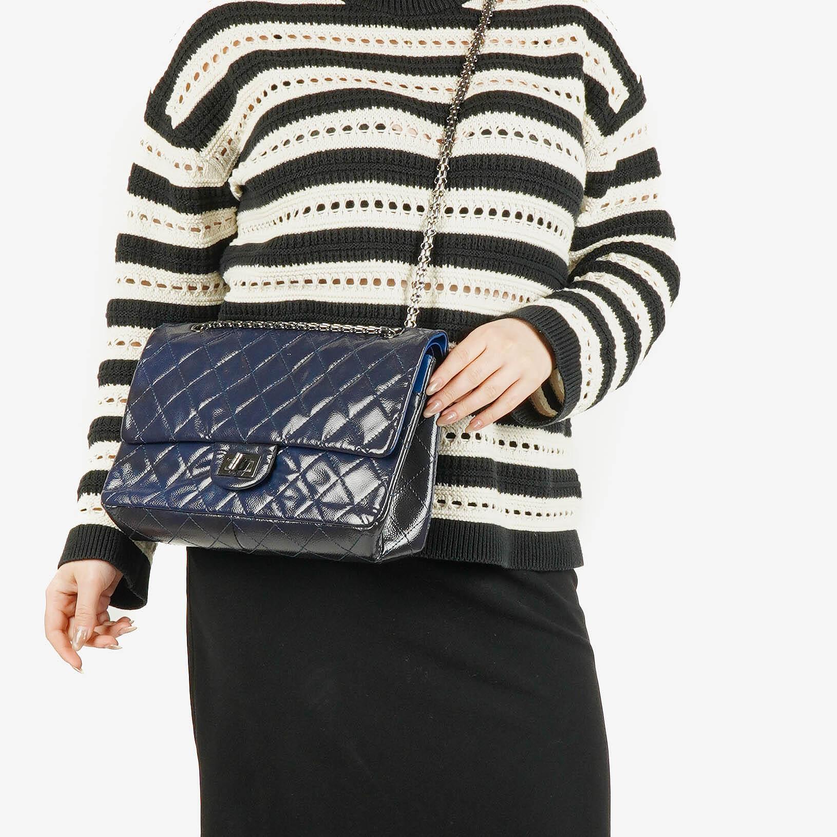 Chanel 2.55 Reissue 227 gesteppte Caviar Flap Tasche
