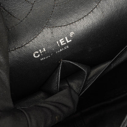 Chanel 2.55 Reissue 227 Double Flap Tasche aus Lackleder mit Ruthenium-Beschlägen