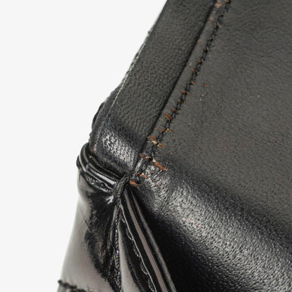 Chanel 2.55 Reissue 227 Double Flap Tasche aus Lackleder mit Ruthenium-Beschlägen