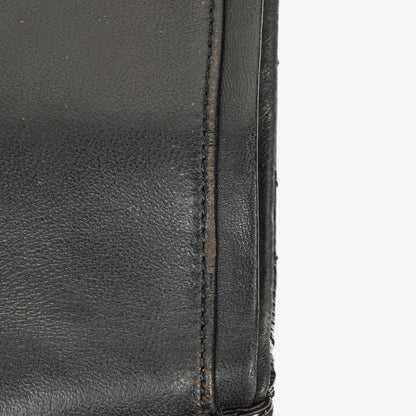 Chanel 2.55 Reissue 227 Double Flap Tasche aus Lackleder mit Ruthenium-Beschlägen