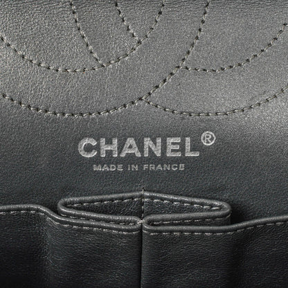 Chanel 2.55 Reissue 226 Flap Tasche aus metallisch grauem Kalbsleder