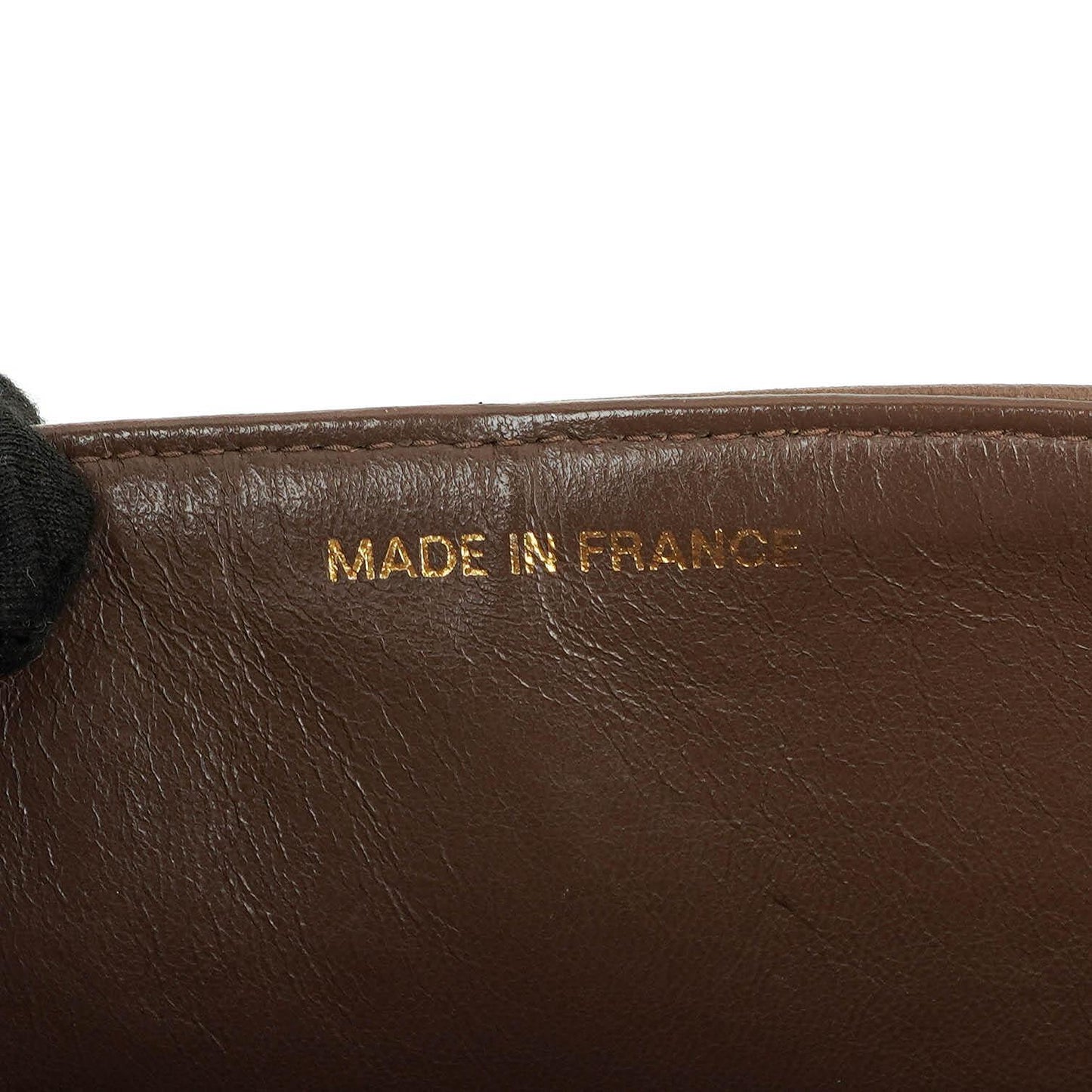 Chanel Kleine Klassische Double Flap Braun Gestepptes Lammleder 24K Vergoldete Beschläge