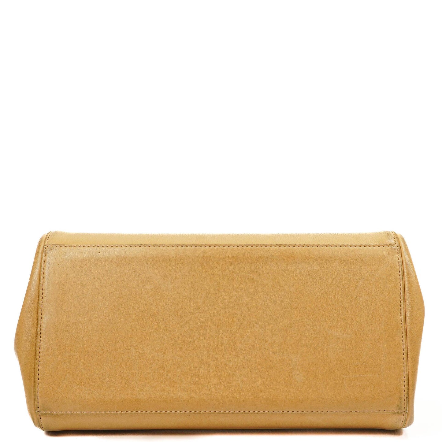 Chanel Accordion Chocolate Bar 2.55 Klappentasche Beige Gestepptes Lammleder, 2000-2002