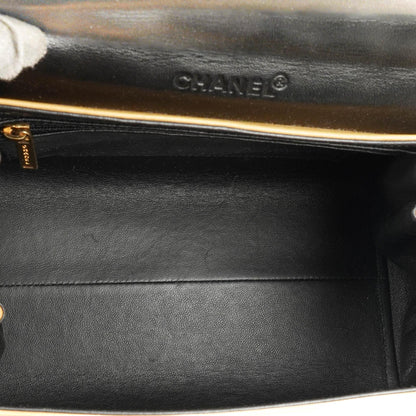 Chanel Accordion Chocolate Bar 2.55 Klappentasche Beige Gestepptes Lammleder, 2000-2002