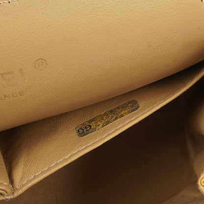 Chanel Akkordeon Doppelklappentasche Gelb Gepolstertes Lackleder Mit 24K Champagner vergoldeter Hardware