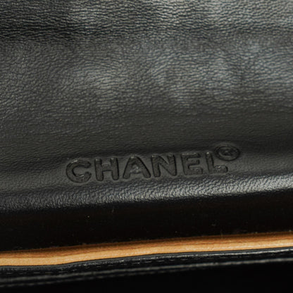 Chanel Mademoiselle Flap Accordion aus beigem Chocolate-Bar-Lammleder