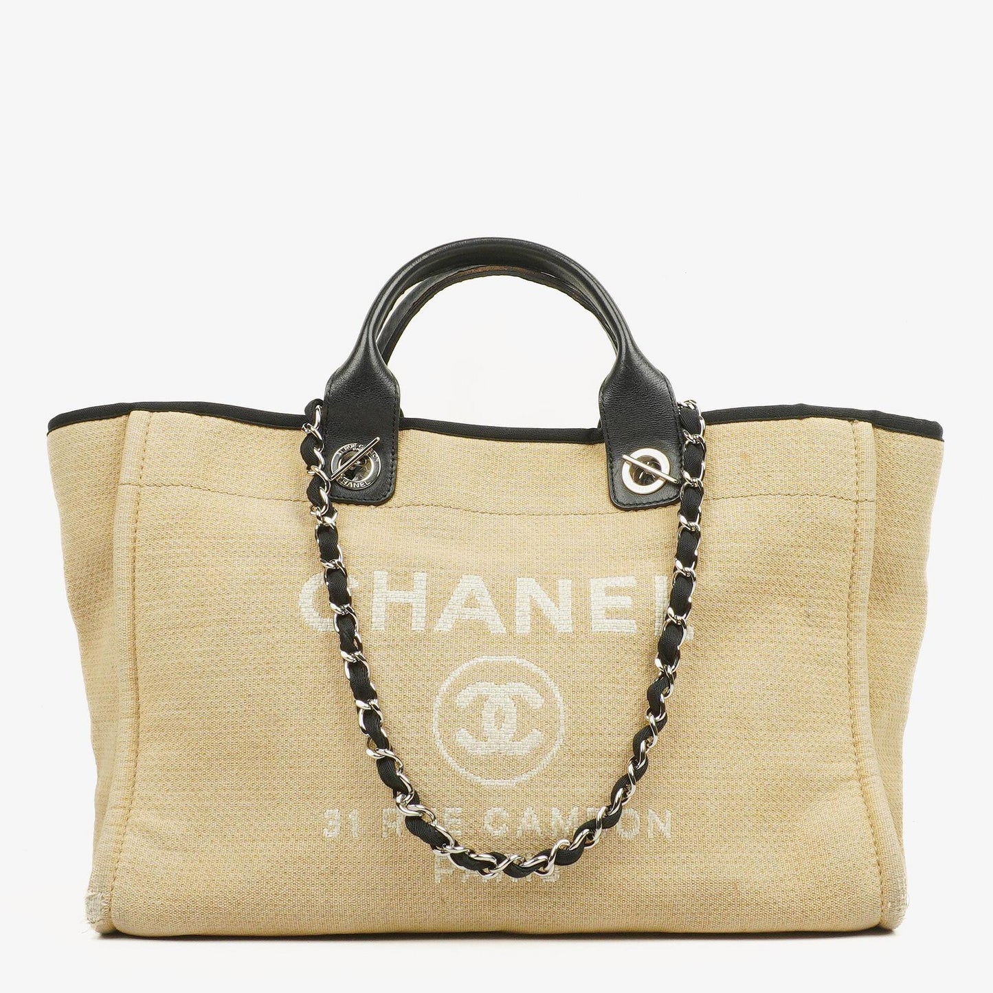 Chanel Deauville Medium Tote Bag in Beige
