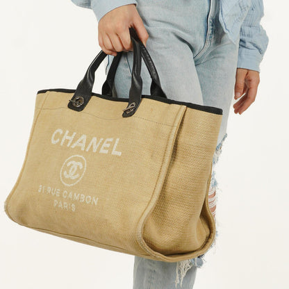 Chanel Deauville Medium Tote Bag in Beige