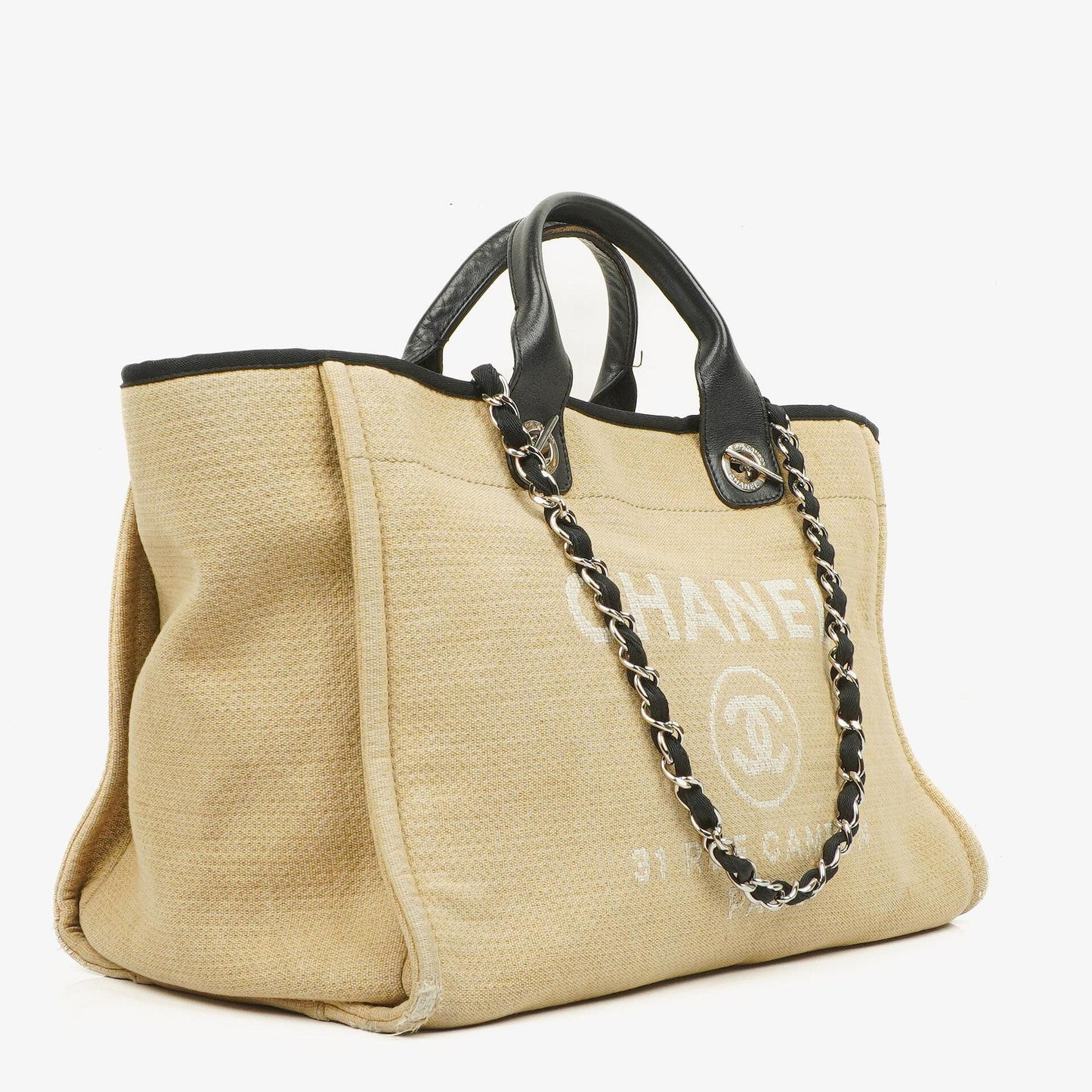 Chanel Deauville Medium Tote Bag in Beige