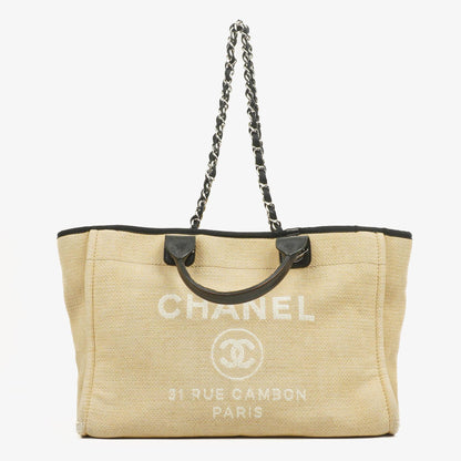 Chanel Deauville Medium Tote Bag in Beige