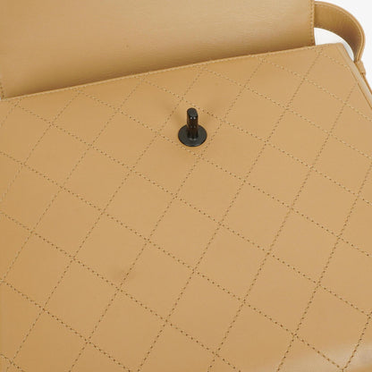 Chanel Straight Flap Tasche aus beigem Lammleder, 1997-1999