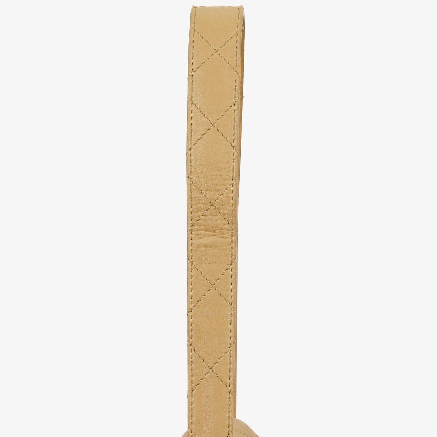 Chanel Beige Gesteppt Lammleder Diana Schultertasche mit 24K Vergoldeter Hardware