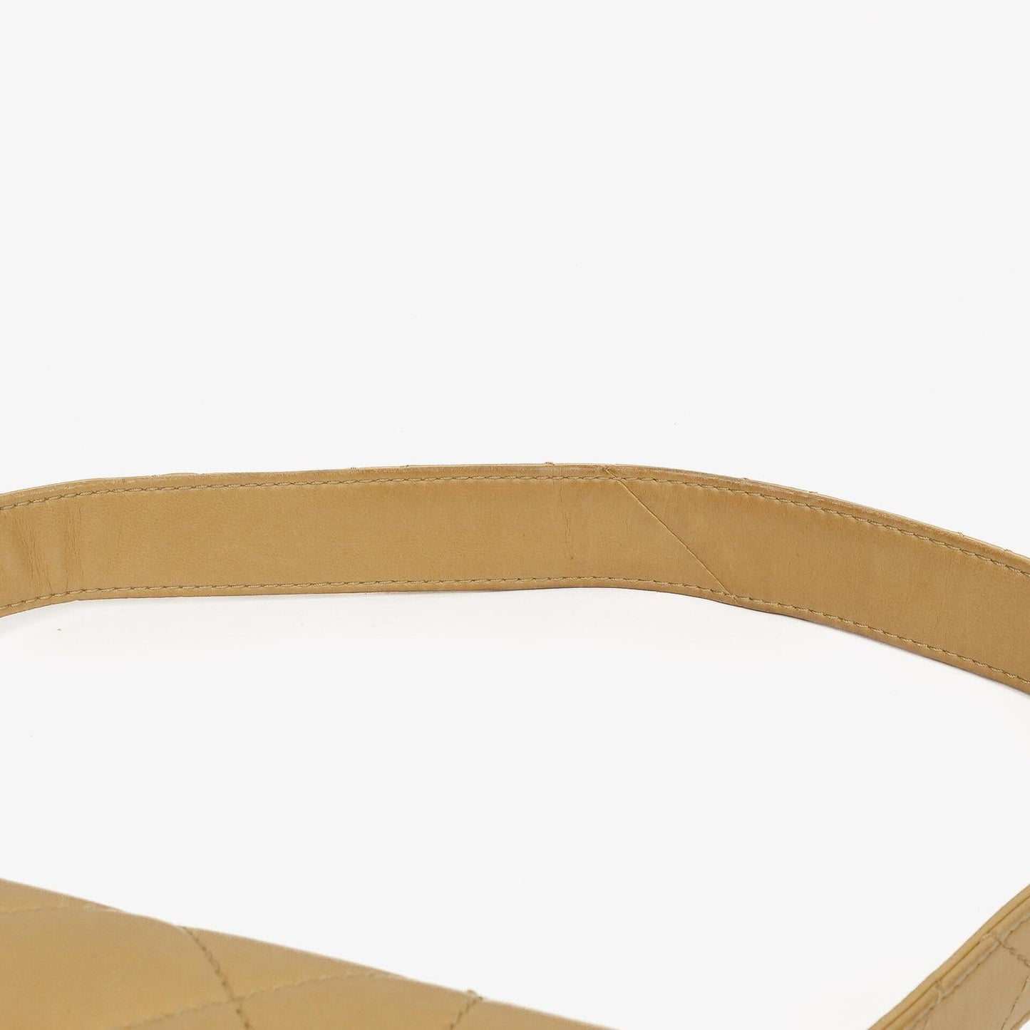 Chanel Beige Gesteppt Lammleder Diana Schultertasche mit 24K Vergoldeter Hardware