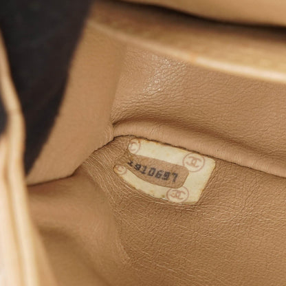 Chanel Beigefarbene vertikal gesteppt Single Flap Tasche mit 24K vergoldeten Beschlägen