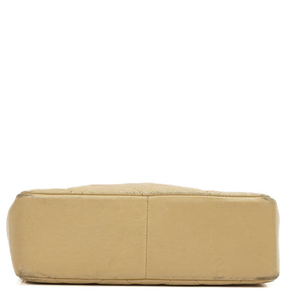 Chanel Bi-Color Gequiltete Lammleder Umschlagklapptasche mit 24K Goldbeschichtetem Hardware