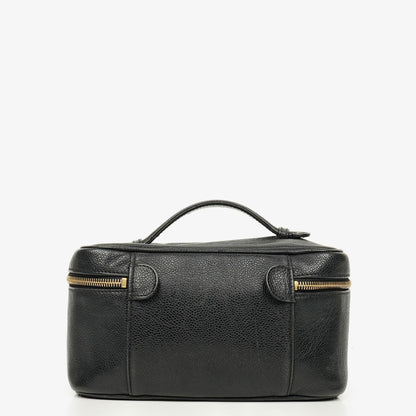 Chanel Vanity Case aus schwarzem Caviar-Leder