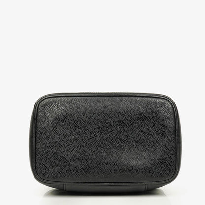 Chanel Vanity Case aus schwarzem Caviar-Leder