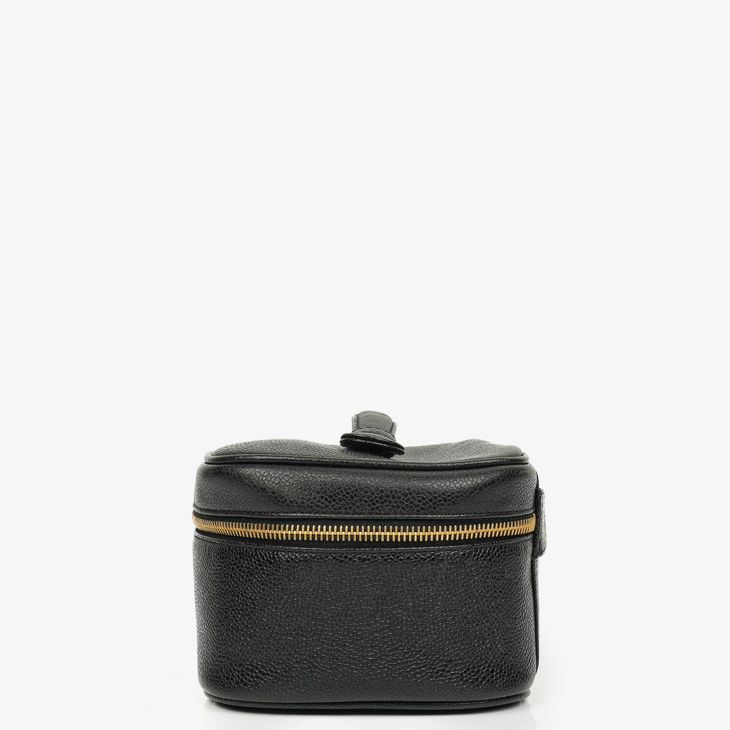 Chanel Vanity Case aus schwarzem Caviar Leder