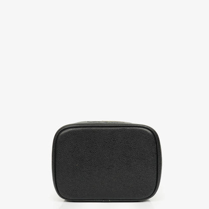 Chanel Vanity Case aus schwarzem Caviar Leder