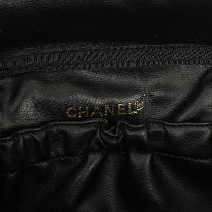 Chanel Vanity Case aus schwarzem Caviar Leder