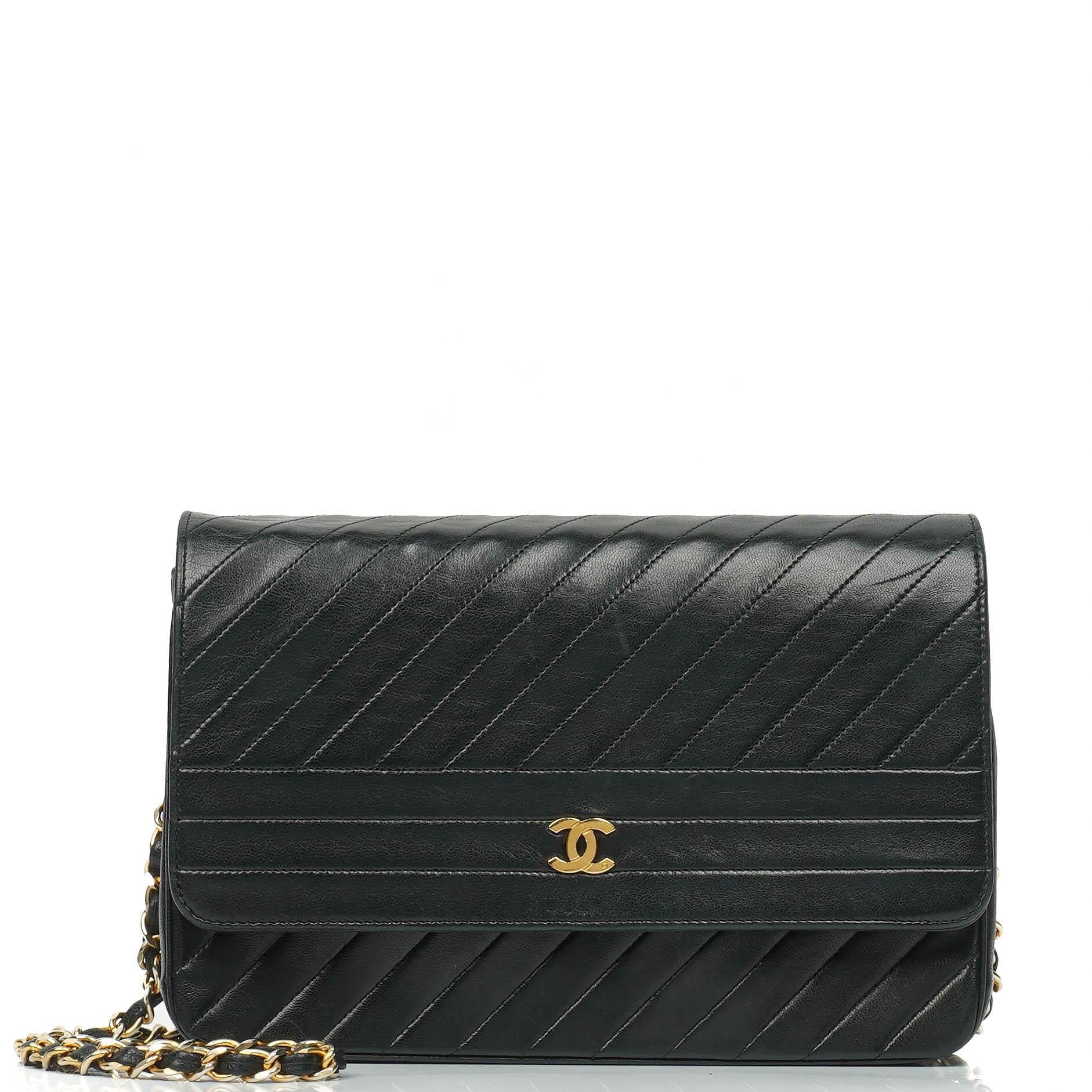Chanel Classic Single Flap Tasche Medium Gesteppt Lammleder Schwarz mit 24K Gold Hardware