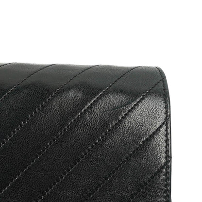 Chanel Classic Single Flap Tasche Medium Gesteppt Lammleder Schwarz mit 24K Gold Hardware