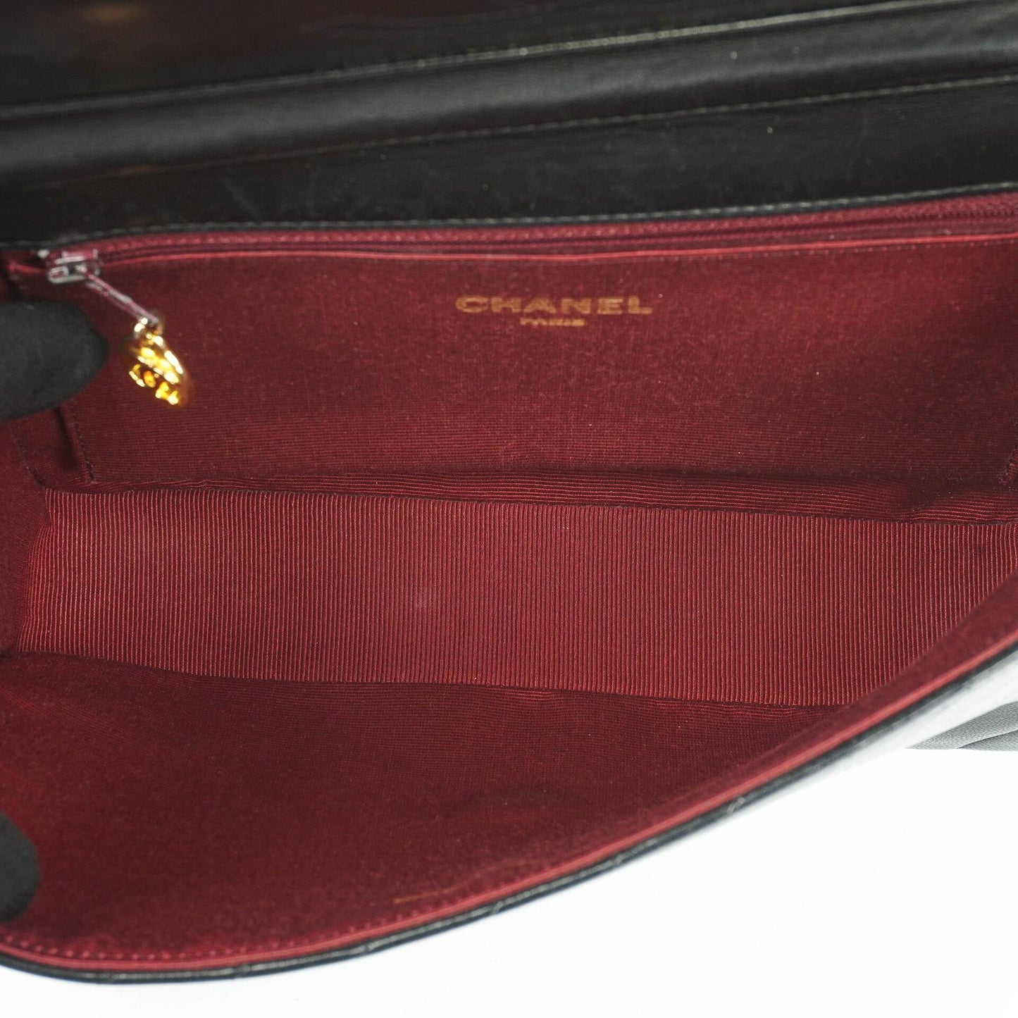 Chanel Classic Single Flap Tasche Medium Gesteppt Lammleder Schwarz mit 24K Gold Hardware