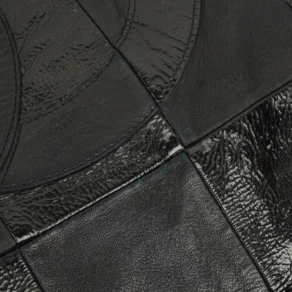 Chanel Große Brooklyn Ligne Patchwork Cabas Tote Tasche aus schwarzem Leder