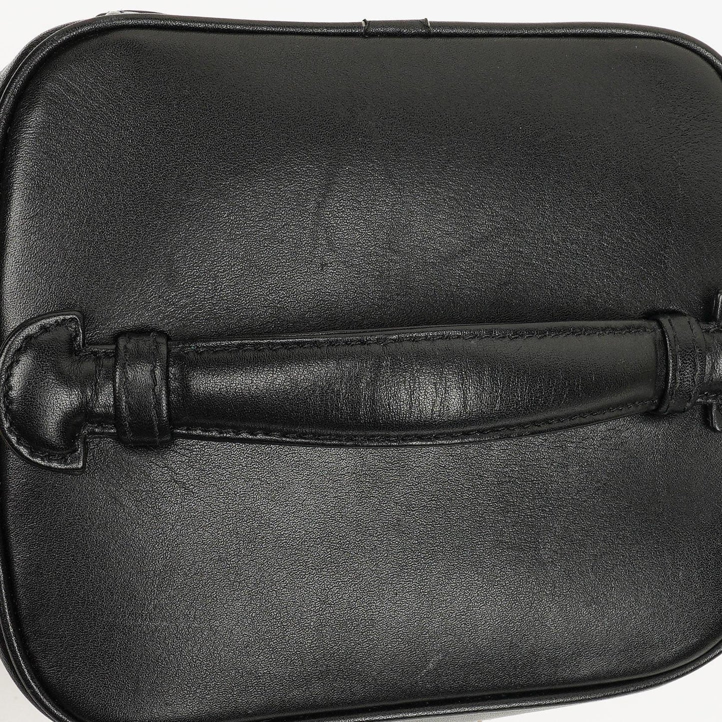Chanel Kosmetikkoffer aus schwarzem Leder