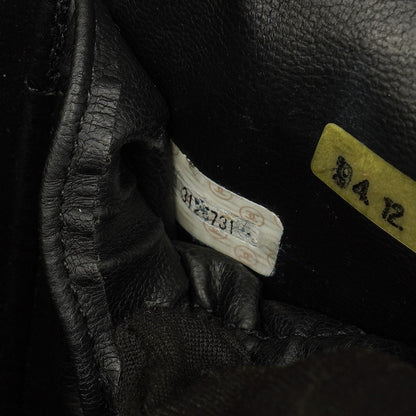 Chanel Kosmetikkoffer aus schwarzem Leder