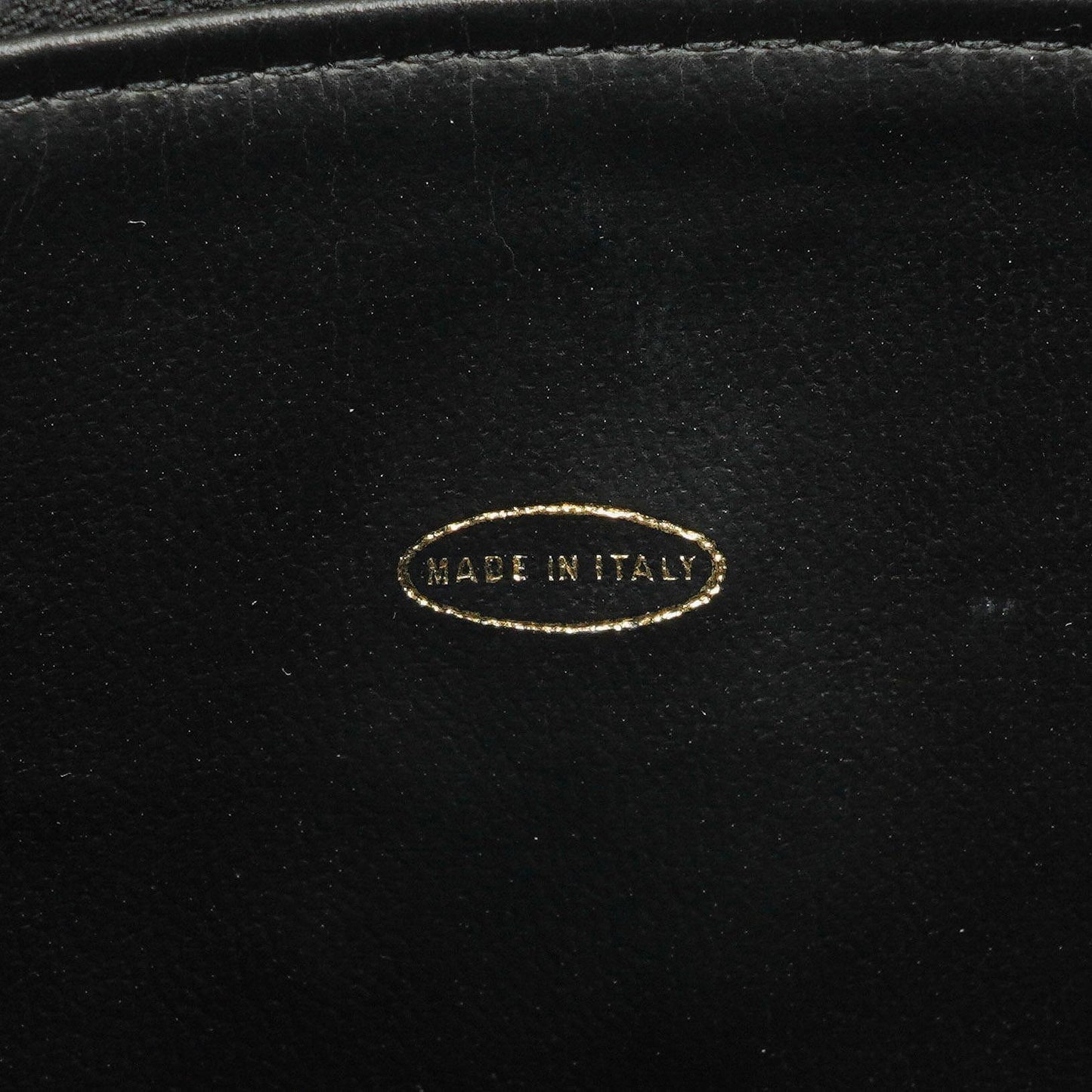 Chanel Kosmetikkoffer aus schwarzem Leder