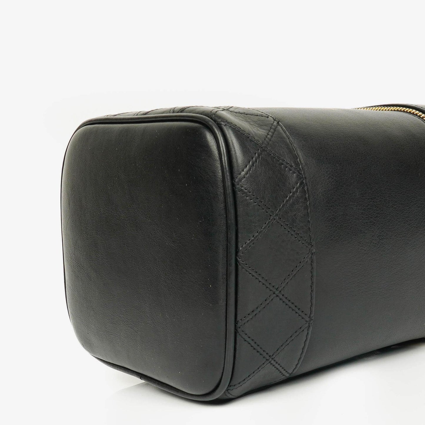 Chanel Vanity Case aus schwarzem Leder