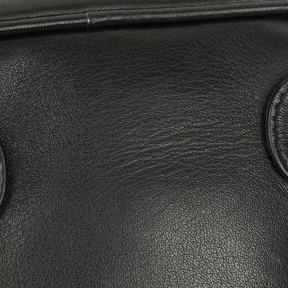 Chanel Vanity Case aus schwarzem Leder